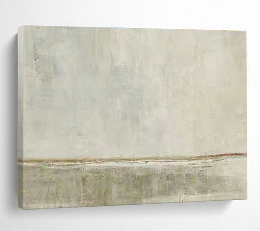 Minimalist Gray - White Abstract Art for Calm Therapy Office Waiting Rooms DLZ3120