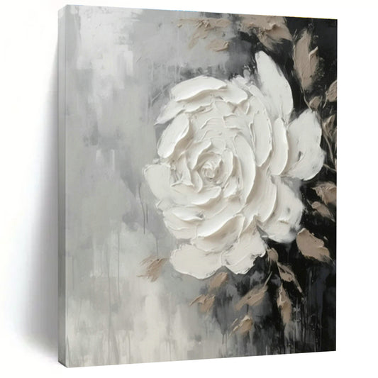 White Flower Abstract for Romantic Bed - and - Breakfast & Feminine Home Boudoir DLZ0897