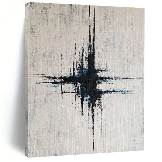 Black and Blue Abstract Cross for Luxury Spa & Modern Home Theater STSC439