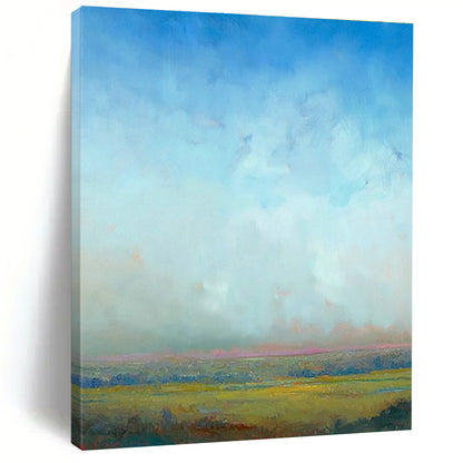 Soft - Toned Plain Landscape for Minimalist Farmhouse & Serene Yoga Studio DLZ0942