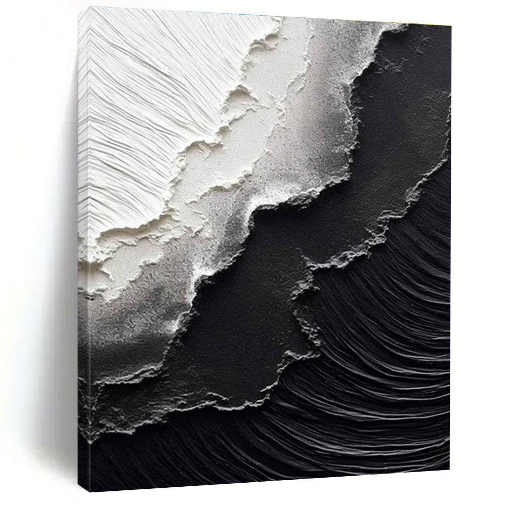 Black and White Texture Art for Monochrome Bedroom & Art - Themed Library DLZ2175