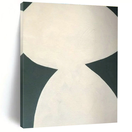 White - Green Geometric Art for Scandinavian Home & Eco - Friendly Art Space DLZ1896