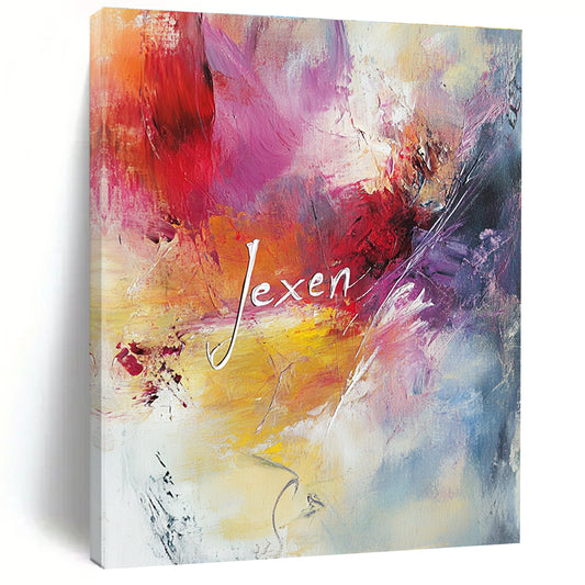 Colorful Name Abstract for Personalized Home Office & Artistic Studio STSC802
