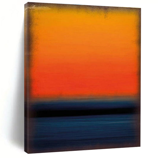 Minimalist Gradient Sunset Art for Beach House & Spa Retreat DLZ2301