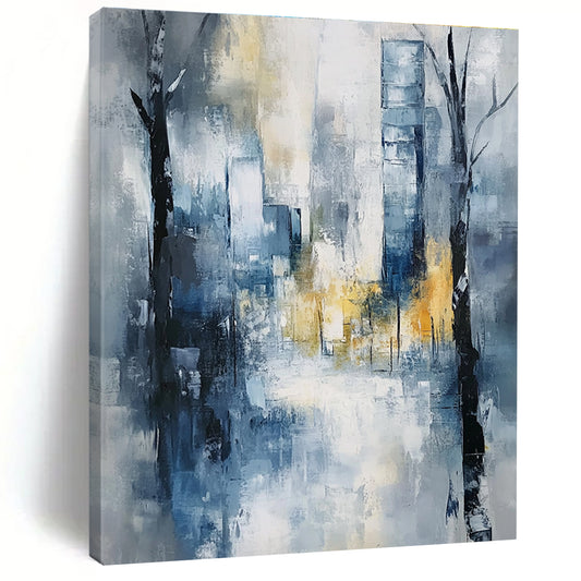 Gray - Toned Cityscape for Sophisticated Office & Industrial - Style Home STSC278
