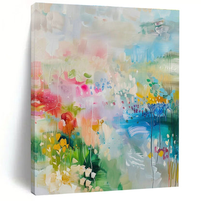 Colorful Floral Abstract Art for Home Garden Room & Art - Centric Café DLZ2089