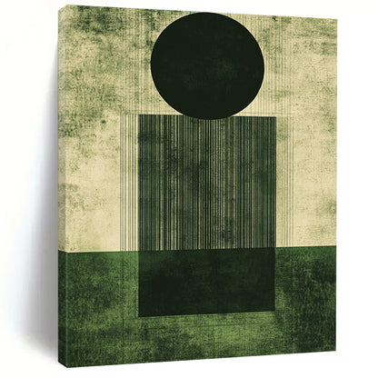 Geometric Black and Green for Avant - Garde Home Living Room & Modern Art Institute STSC1006