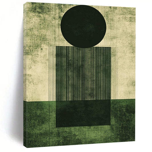 Geometric Black and Green for Avant - Garde Home Living Room & Modern Art Institute STSC1006