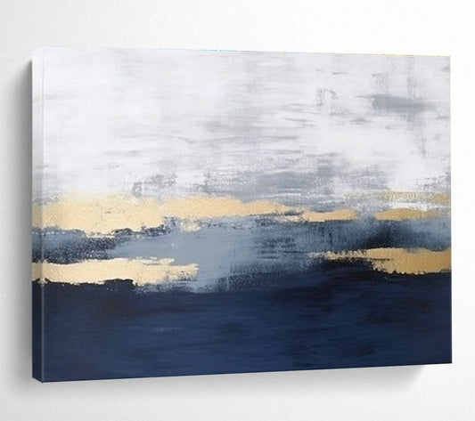Gold - Gray Abstract Art for Contemporary Art Gallery Minimalist Spaces DLZ3170