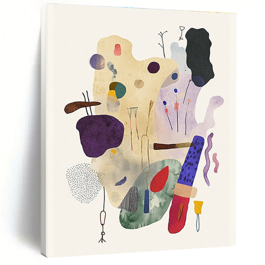 Mixed Abstract Elements for Modern Art Studio & Trendy Office Breakroom STSC1238