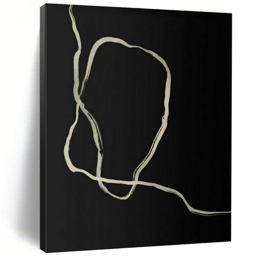 Black - Line Abstract Art for Living Room & Bedroom DLZ0516