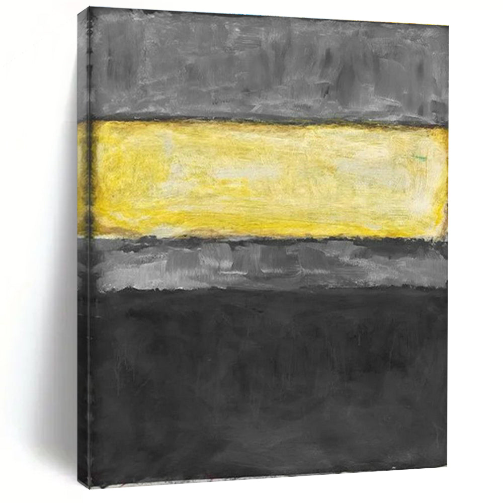 Gray - Yellow Minimalist Art for Industrial - Style Office & Modern Café DLZ2325