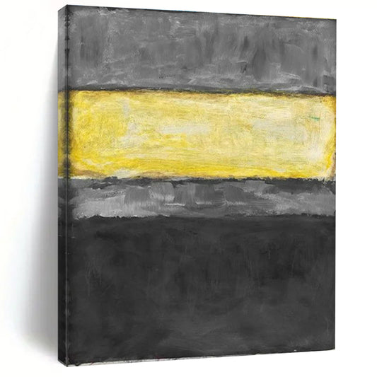 Gray - Yellow Minimalist Art for Industrial - Style Office & Modern Café DLZ2325