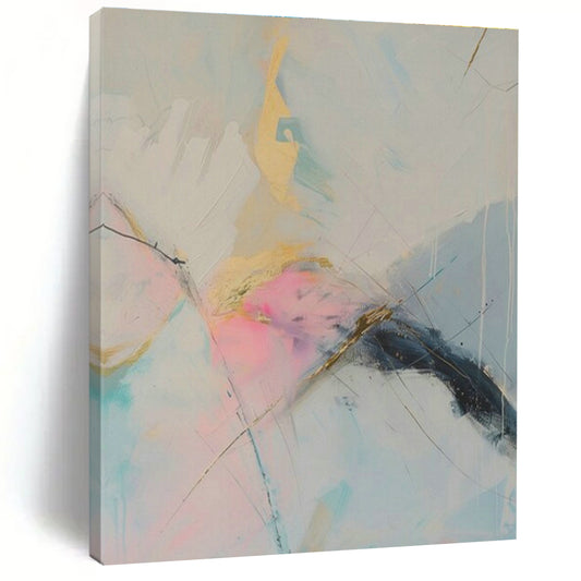 Gold - Accented Abstract Art for Luxury Hotel Lobby & Art - Loving Home Office DLZ2088