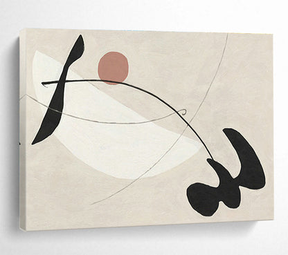 Minimalist Line & Shape Abstract Art for Modern Art Gallery Pop - Up Spaces DLZ3122
