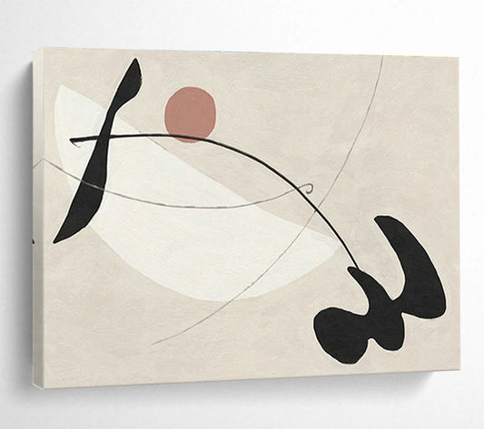 Minimalist Line & Shape Abstract Art for Modern Art Gallery Pop - Up Spaces DLZ3122