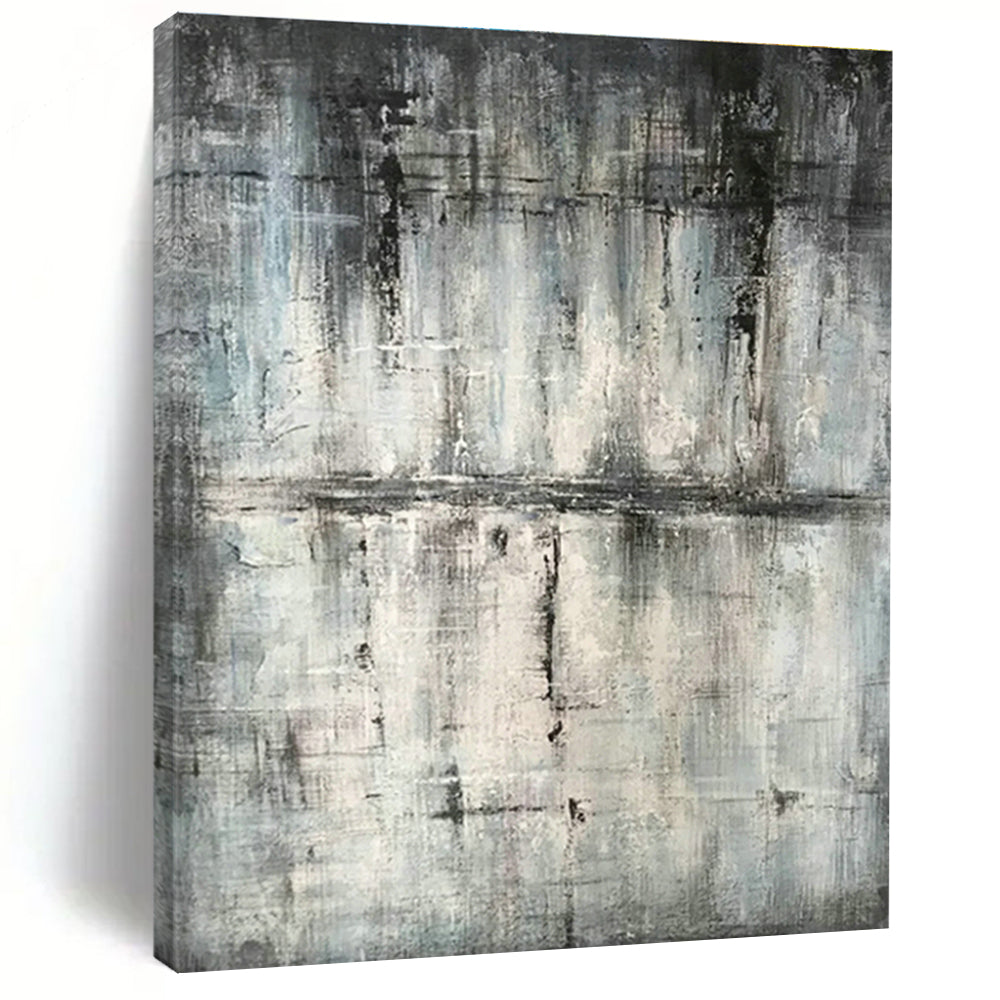 Grey - Tone Abstract Art for Living Room & Study DLZ0474