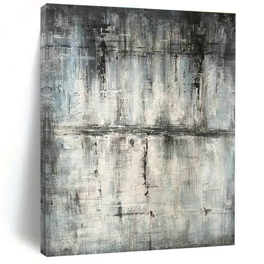 Grey - Tone Abstract Art for Living Room & Study DLZ0474