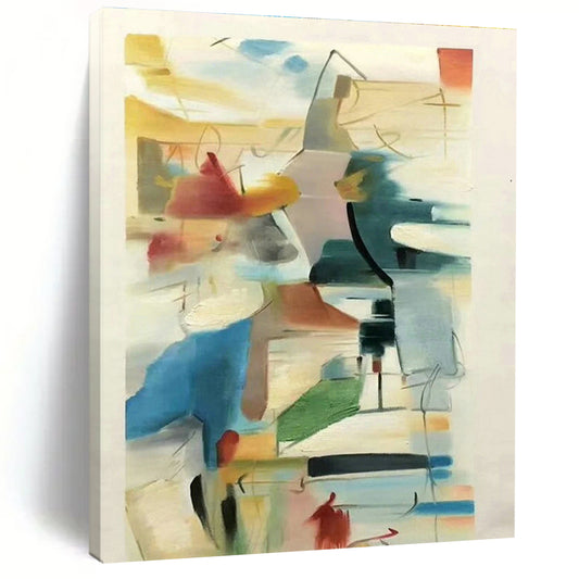 Colorful Lines Abstract Art for Creative Studio & Modern Café DLZ1450