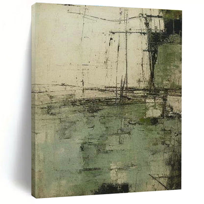 Textured Landscape Abstract Art for Bohemian Home Studios DLZ0260