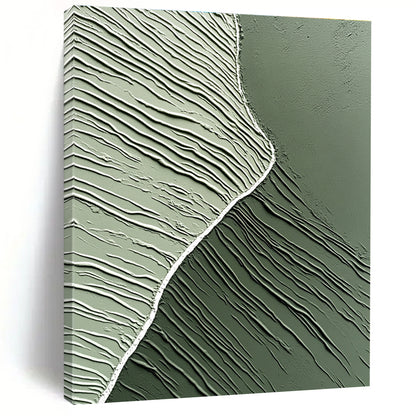Textured Green Waves for Nature - Inspired Spa & Modern Eco - Friendly Home STSC962