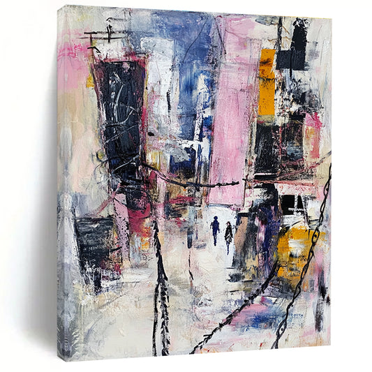 Dynamic Urban Abstract Art for Café & Art Studio STSC666