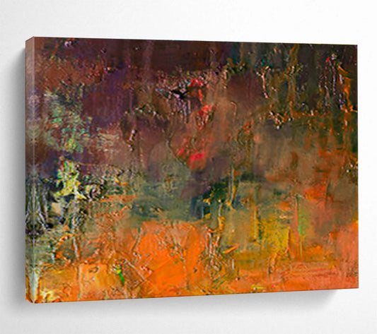 Colorful Hazy Abstract Art for Eclectic Bedroom DLZ2754