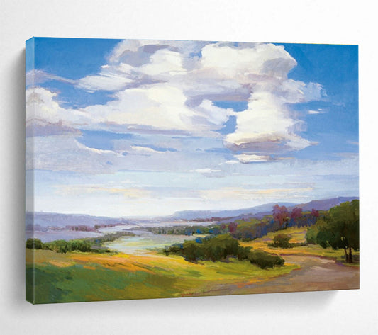 Pastoral Landscape Oil Painting for Cozy Country Kitchen DLZ2818