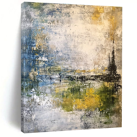 Abstract Landscape with Muted Tones for Minimalist Living Room & Art - Inspired Café STSC210