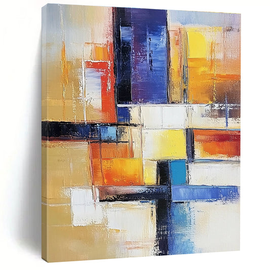 Colorful Geometric Abstract Composition for Modern Office Meeting Room & Interior Design Studio STSC153