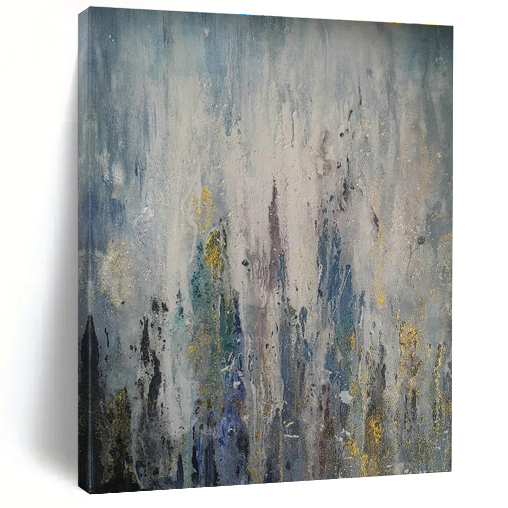 Rainy Gold - Sparkle Abstract for Art Deco - Inspired Bar & Luxe Hotel Lobby DLZ0884