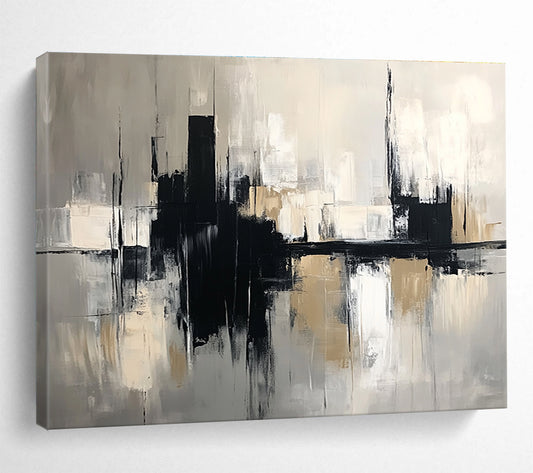 Abstract Cityscape Art for Urban Loft & Business Office SC017