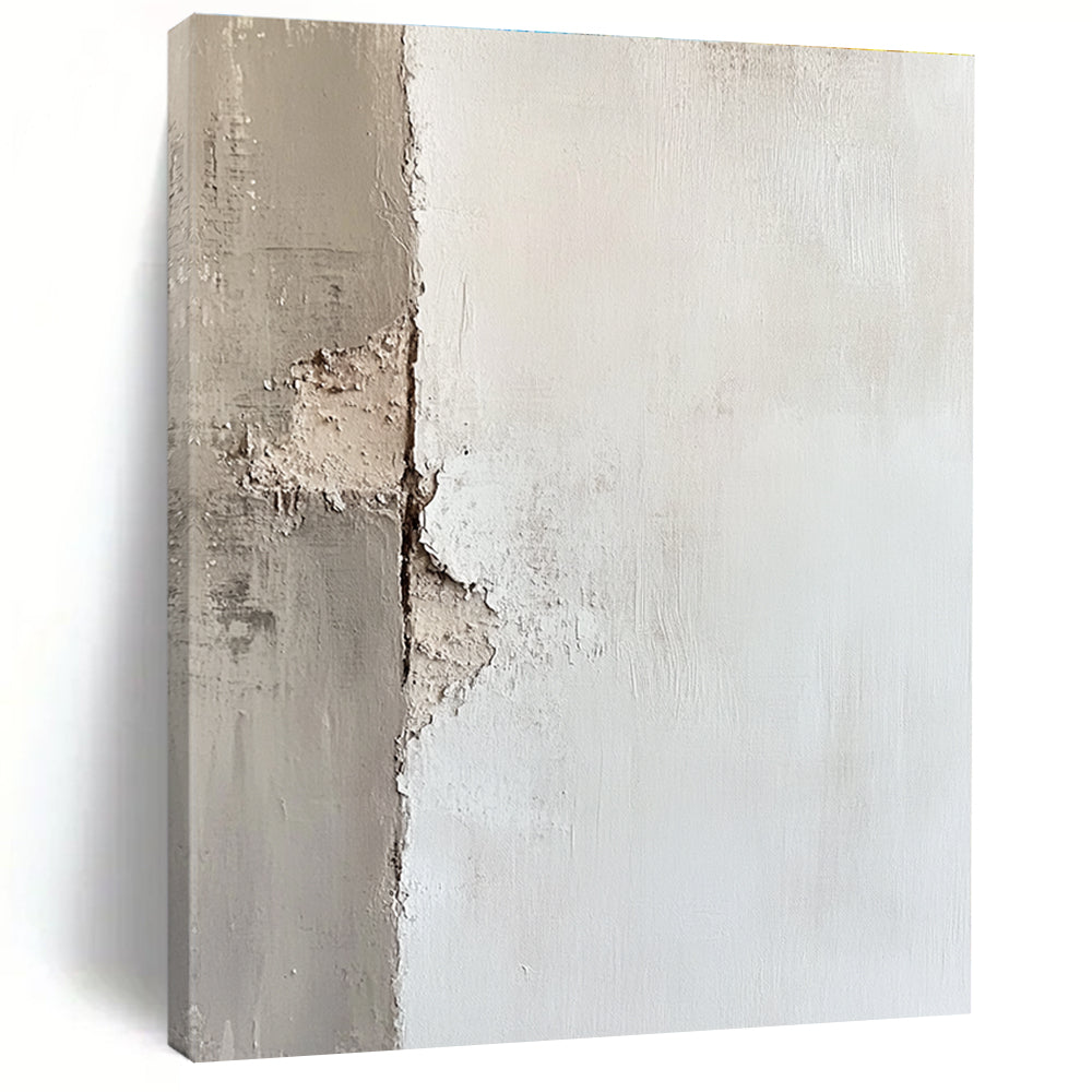 Textured White Wall Abstract for Industrial - Chic Loft & Contemporary Art Gallery STSC653