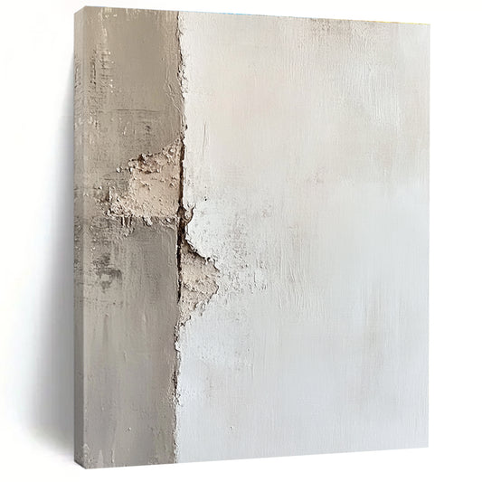 Textured White Wall Abstract for Industrial - Chic Loft & Contemporary Art Gallery STSC653