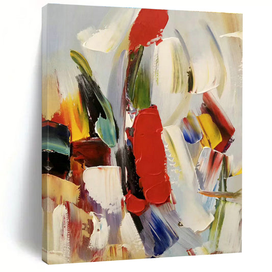 Colorful Brushstroke Abstract Art for Living Room & Art Studio DLZ0461