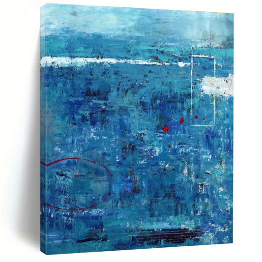 Blue Abstract Art for Art Gallery & Home Spa DLZ1107