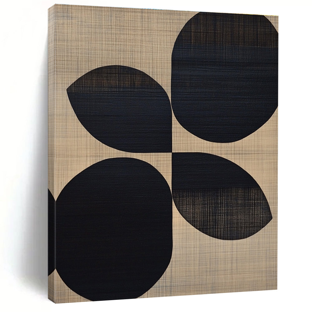 Black and Beige Geometric Abstract for Modern Studio & Contemporary Café STSC312