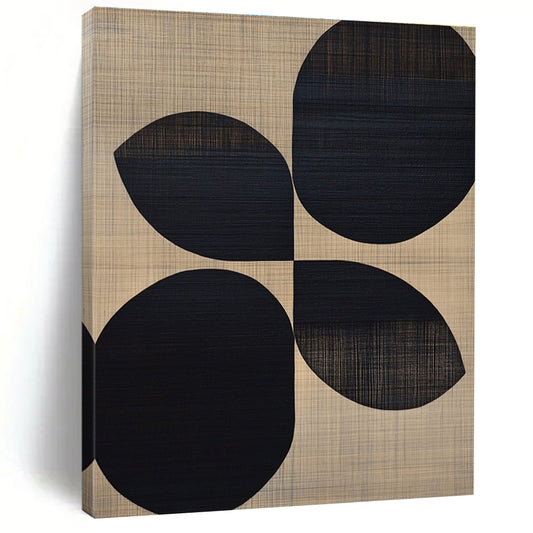 Black and Beige Geometric Abstract for Modern Studio & Contemporary Café STSC312