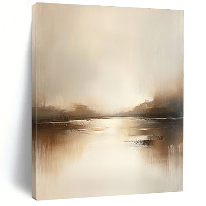 Soft - Toned Lake Serenity Art for Bedroom Retreat & Spa Lounge STSC091