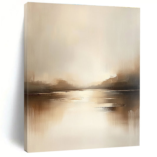 Soft - Toned Lake Serenity Art for Bedroom Retreat & Spa Lounge STSC091