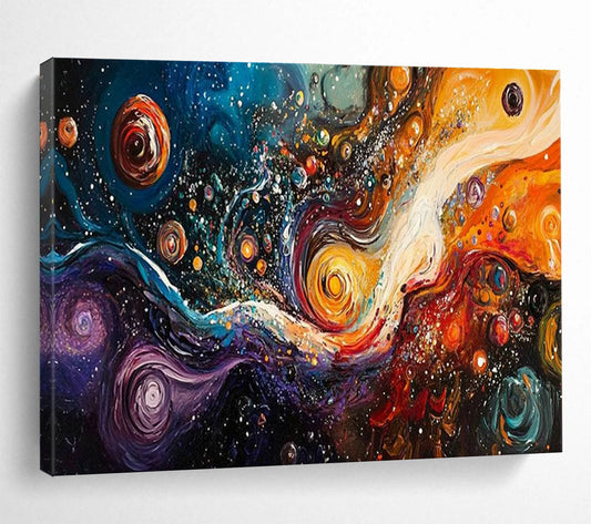 Cosmic Swirl Art for Sci - Fi - Themed Gaming Café Feature Walls DLZ3199