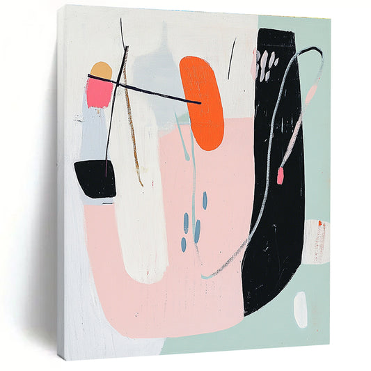 Pastel Abstract Composition for Feminine - Inspired Bedroom & Whimsical Boutique STSC614