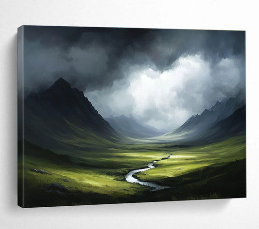 Mysterious Landscape Art for Mountain Lodge & Adventure Shop SC607