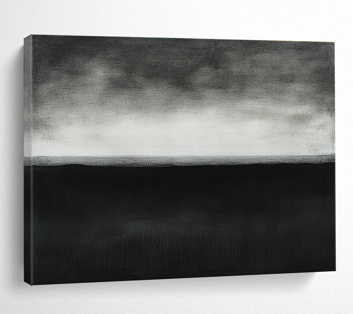 Monochrome Horizon Art for Minimalist Living Room & Art Gallery SC500