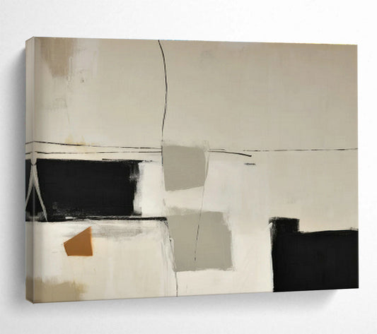 Geometric Block Abstract Art for Modern Art Gallery Showcases DLZ2632