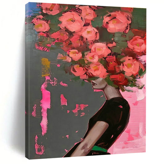 Flower Head Abstract Art for Living Room & Bedroom DLZ0458