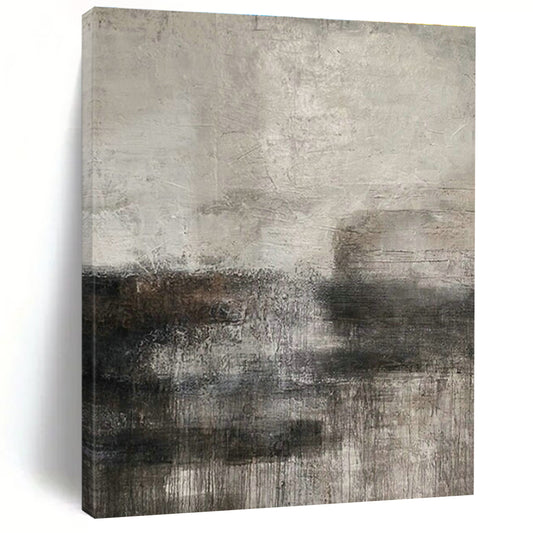 Light Brown Wavy Abstract Art III for Art - Themed Hotel & Minimalist Living Room DLZ1858