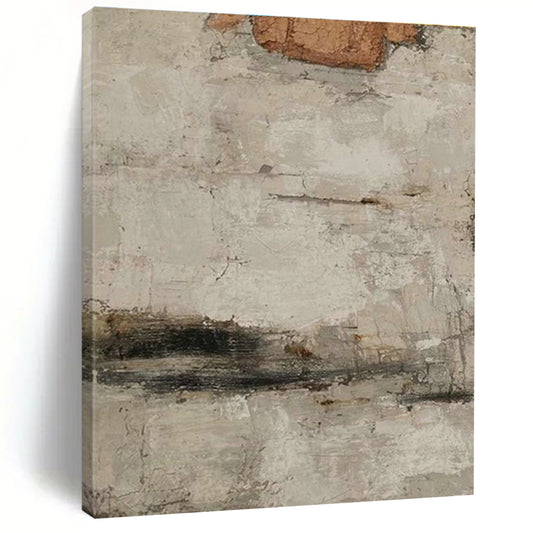 Light Gray Abstract Art for Minimalist Home Library Corners DLZ0183