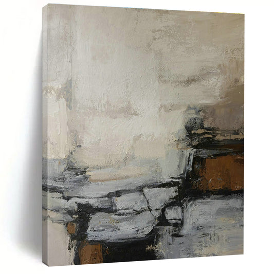Neutral Toned Abstract Art for Bedroom & Home Office DLZ0396