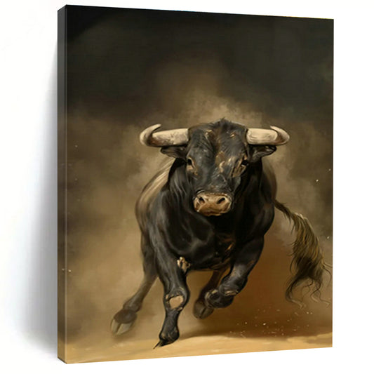 Charging Bull Art for Sports Bar & Rodeo - Themed Restaurant DLZ1416